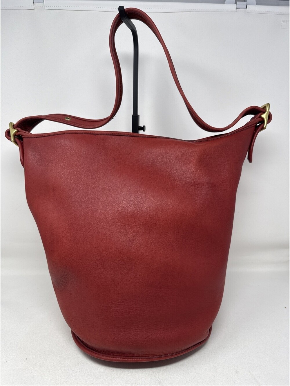 Coach Red Legacy Soho Hobo Leather Bucket Large Bag
